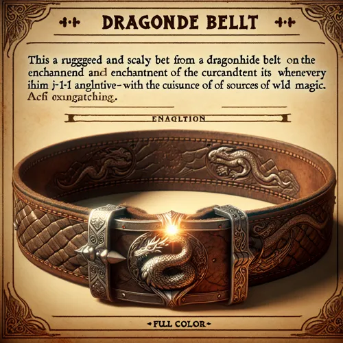 Dragonhide Belt, +1