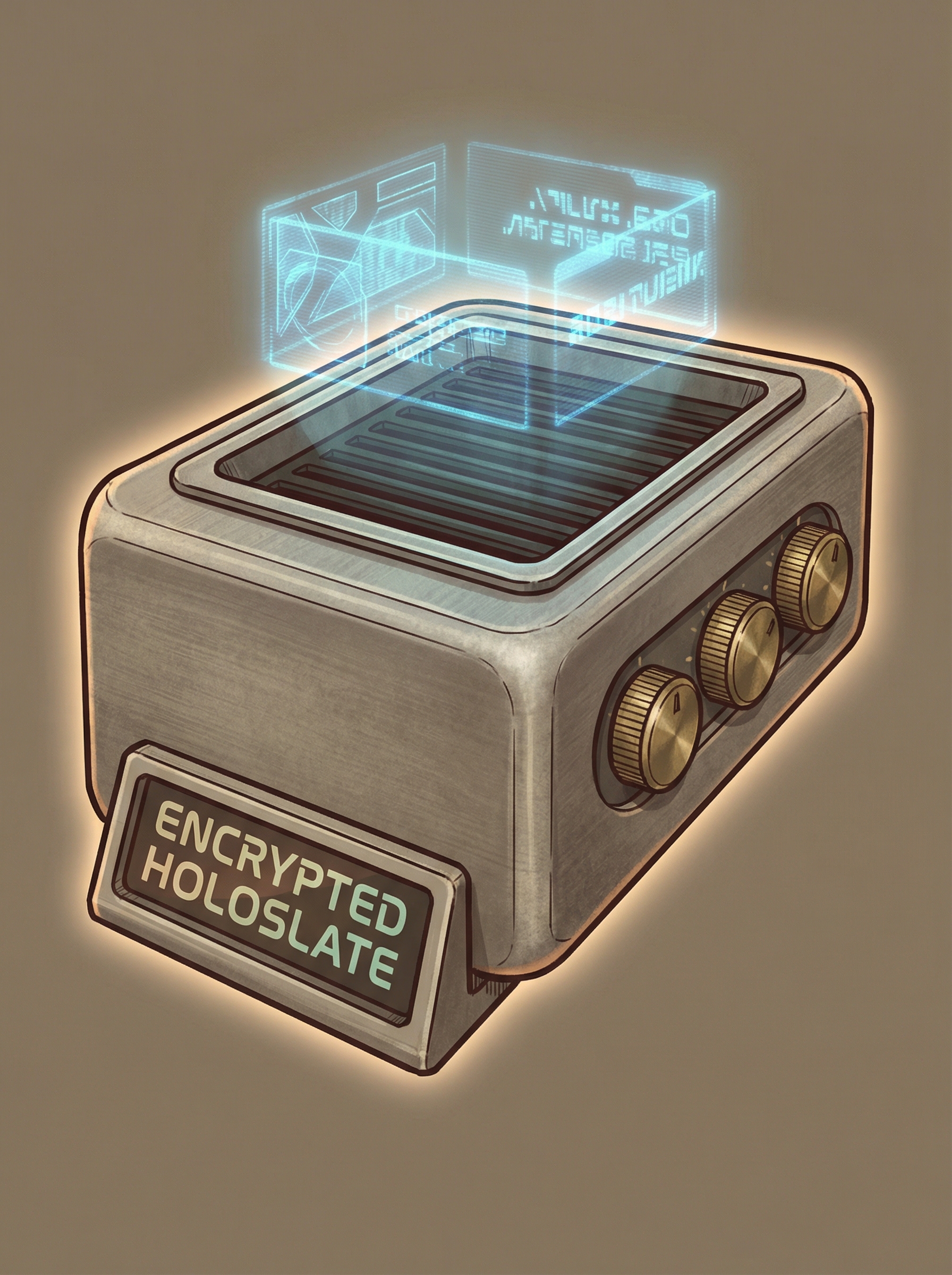Encrypted Holoslate
